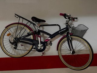 Bicicleta BTWIN 24 Azul y Rosa