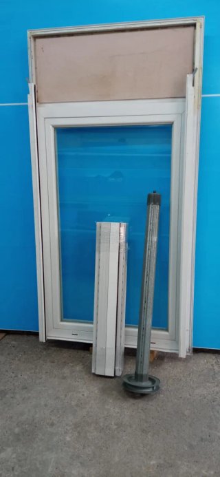 Ventana aluminio blanca practicable