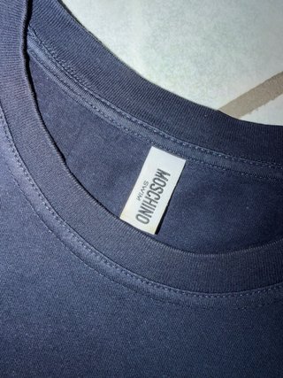 T-shirt Moschino Swim Blu Navy Stampa Hawaiana