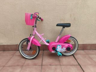 Bicicleta Infantil Rosa con Cesta