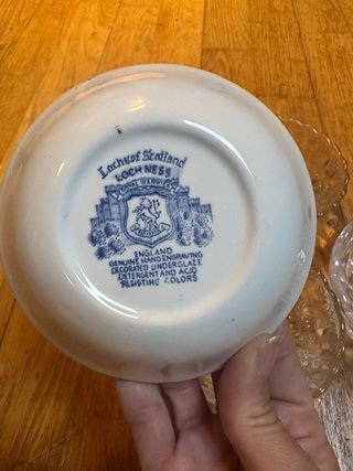 2 Cuencos Porcelana Azul y Blanco