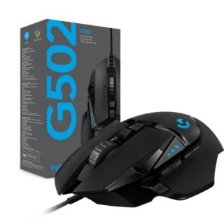 Logitech G502 Hero Ratón Gaming Negro/Azul
