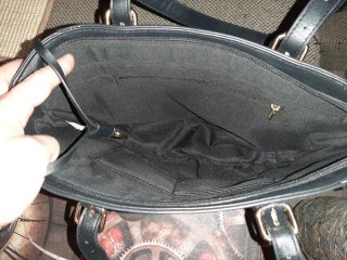 Bolso de mano con estampado de cuadros