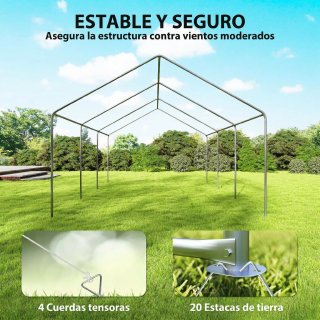Carpa Fiesta Jardín 4x6m con Ventanas