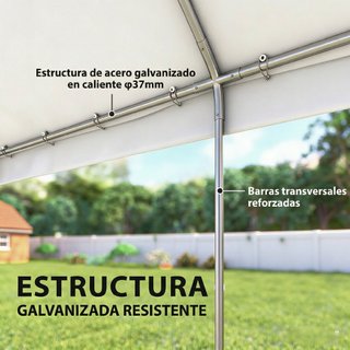 Carpa Fiesta Jardín 4x6m con Ventanas
