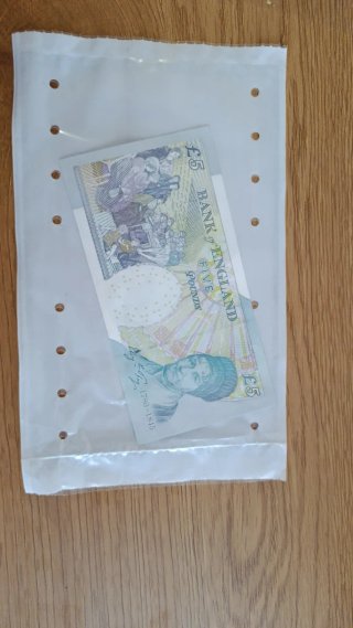 Billetes £5 Bank of England 2002 Nuevos