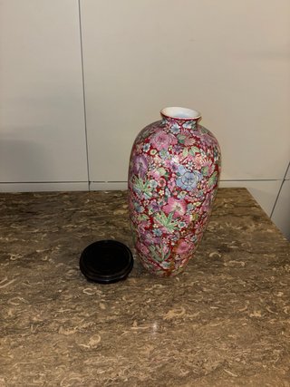 Jarrón Chino Mil Flores con Base