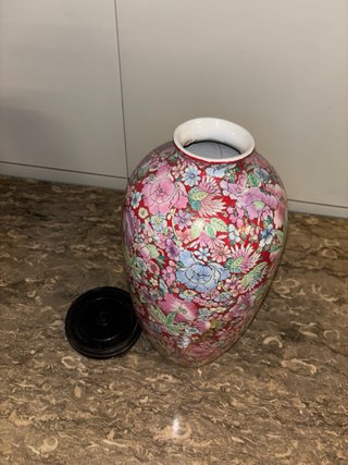 Jarrón Chino Mil Flores con Base