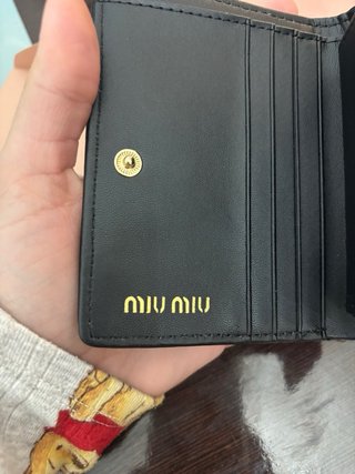 Portafoglio Miu Miu Nero in Pelle