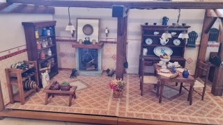 Maqueta Casa Muñecas Cocina Antigua