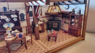 Maqueta Casa Muñecas Cocina Antigua