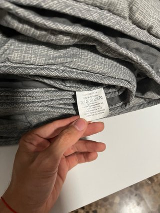 REMATO edredón gris 100% poliéster