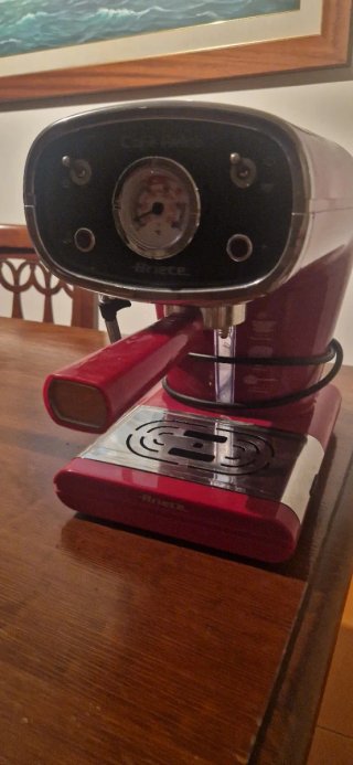 Macchina Caffè Espresso Rossa