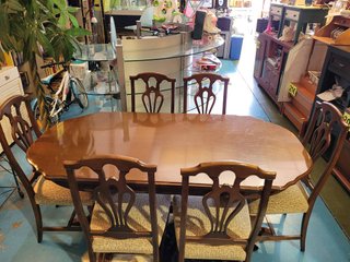MESA OVALADA EXT / 6 SILLAS