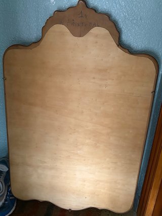 Espejo Triptico Clásico Antiguo Madera