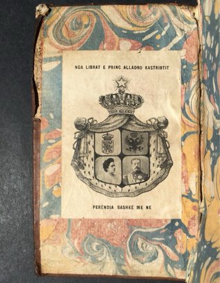 Libro año 1791 - Ex libris Principe Kastriotit
