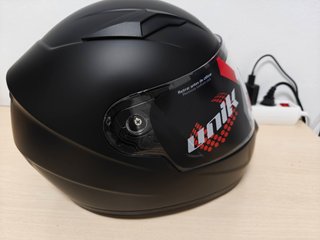 Casco Moto Integral Negro Mate Talla M