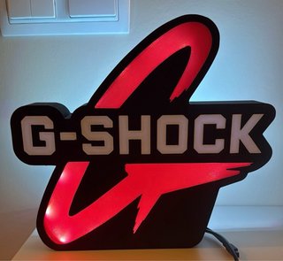 Letras 3D G-SHOCK