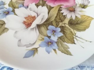 Piatto Kaiser Germania Decorato Fiori