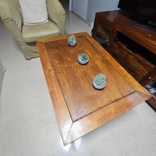 Mesa de centro de teca