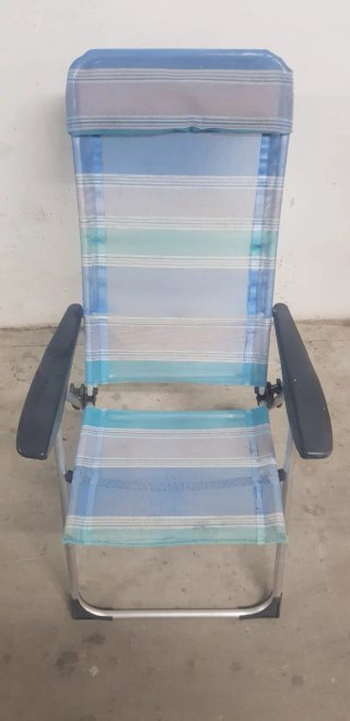 ' Sillón de playa plegable azul