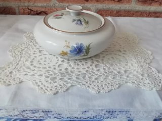 Bomboniera Weimar Bavaria Porcellana Fiori Blu