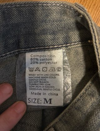 Pantalón vaquero ancho cargo