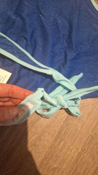 Traje de baño Cupshe una pieza azul XL