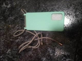 Custodia Samsung verde pastello A52 con anello