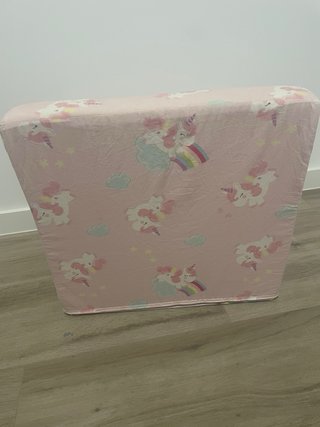 Sillón infantil unicornios rosa