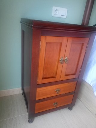 Dormitorio madera roble dos tonos