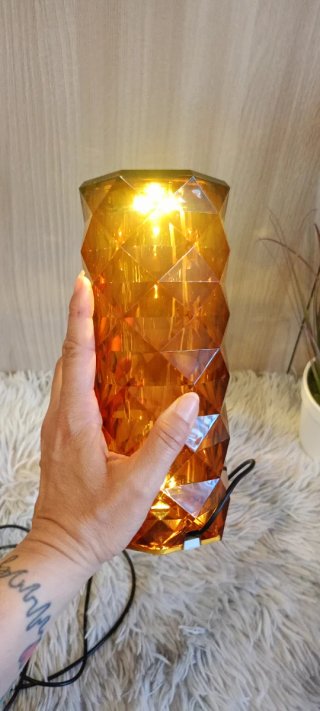 Lampada LED Cristallo Ambra USB