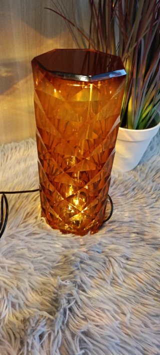 Lampada LED Cristallo Ambra USB