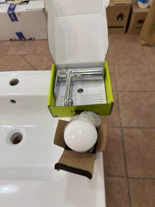 Mueble Lavabo Baño Madera y Porcelana Nuevo