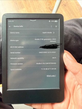 Kindle Paperwhite Negro 4 meses de uso