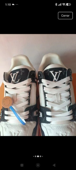 Zapatillas Louis Vuitton Negras y Blancas