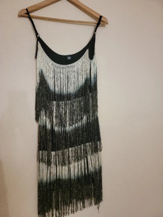 Vestido flecos talla única S/M