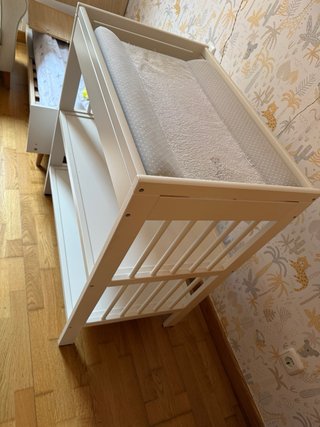 Cambiador Bebé IKEA Gulliver Blanco +colchoneta