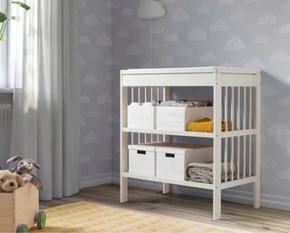Cambiador Bebé IKEA Gulliver Blanco +colchoneta