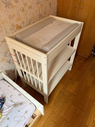 Cambiador Bebé IKEA Gulliver Blanco +colchoneta