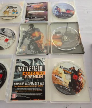 Pack 6 Juegos PS3 Battlefield perfecto estado pal