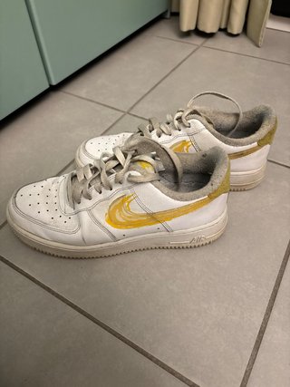 Scarpe Nike Air Force 1 Bianche Gialle