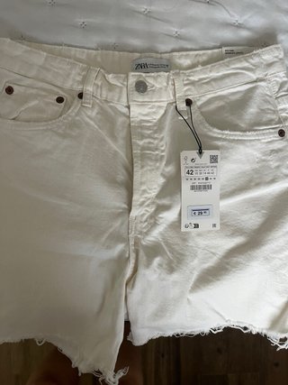Zara Bermudas Blancas Talla 42