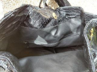 Bolso Piel Negro Ángel Reinares