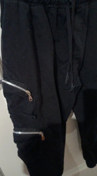 Pantaloni cargo uomo con zip