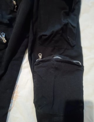 Pantaloni cargo uomo con zip