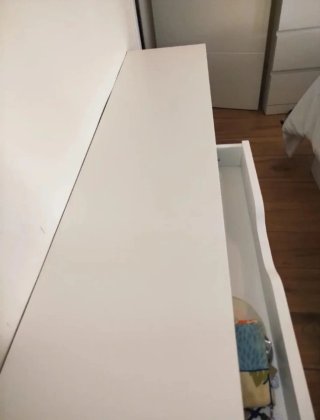 Tocador/recibidor/escritorio flotante blanco con c