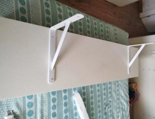 Tocador/recibidor/escritorio flotante blanco con c
