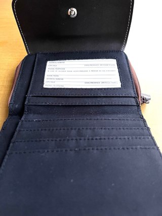 Cartera mujer para dinero, tarjetas, documentación