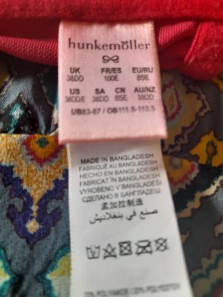 Sujetador rojo encaje,sin usar. Para talla 100/110